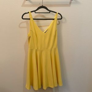 Lulu’s Yellow Skater Dress